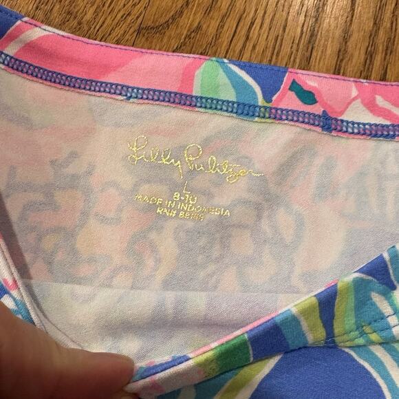 Lilly Pulitzer NEW UPF Mini Sophie Ruffle Dress L 10-12 Peony For Your Thoughts - Picture 8 of 13